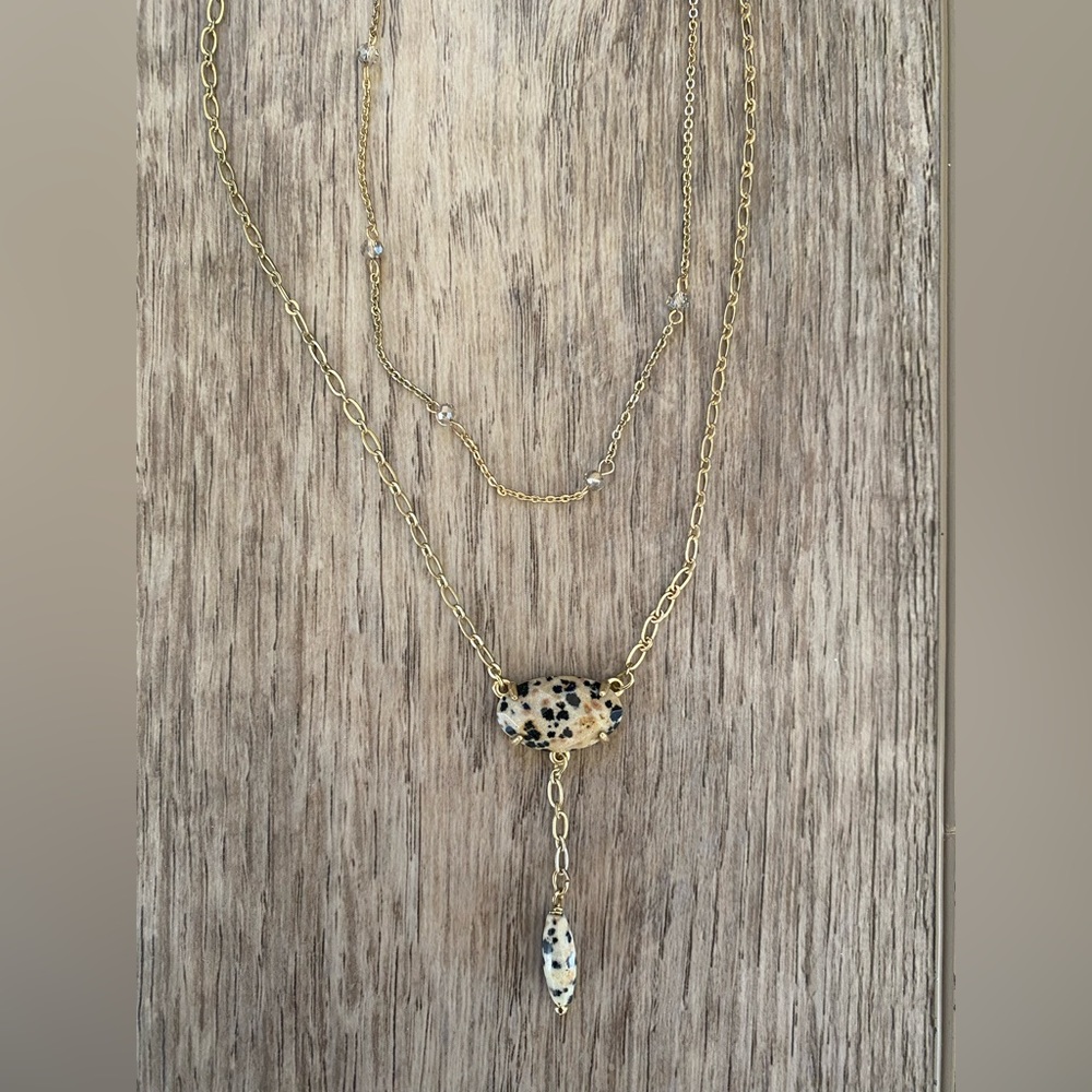 NWT Anthropologie | Semi-Precious Double Layer Necklace